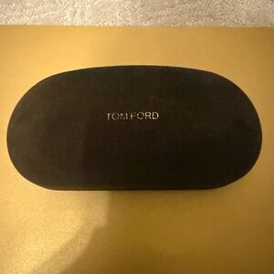 Tom Ford Brown and Gold Sunglasses Case
